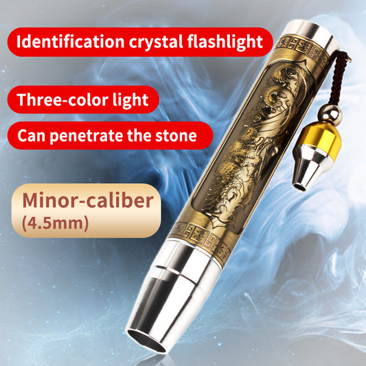 Identification crystal flashlight