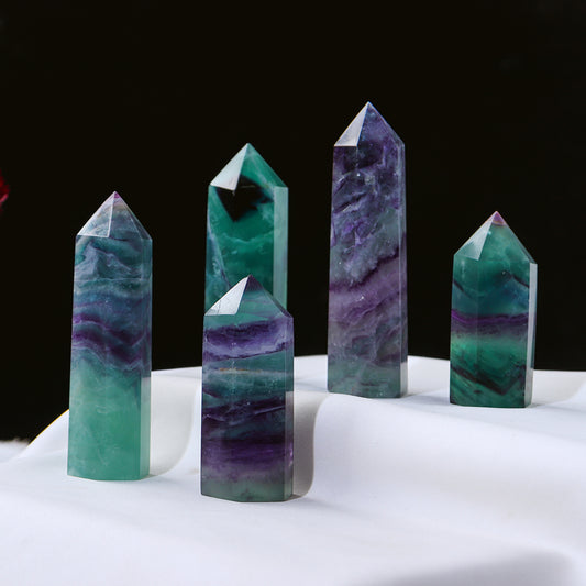 Colorful fluorite tower
